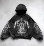Hooded Printed Hip Hop Y2G Streetwear Sweatshirt